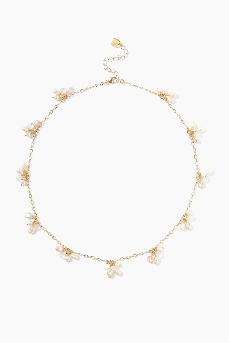Chan Luu, Hila White Pearl Mix Necklace