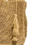 Stella Forest, Edna Maxi Pom-Pom Bag- Natural