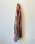 Wool Pastel Print Scarf- Beige