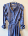 Palme, Long Blue tunic Dress w pockets 67818