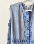 Runaway Bicycle, Iris Dress- Satin Soft Blue