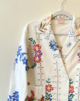 Relax R, Baldo Embroidered Double Breasted Blazer- Mutli