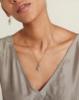 Chan Luu,  Lark Pendant Aquamarine Necklace