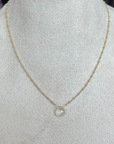Dainty Semi-Precious Necklace- Gold Bead Chain