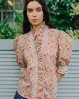 Love The Label, Zuri Short Sleeve Shirt-D'Anjo Liberty Print