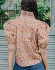 Love The Label, Zuri Short Sleeve Shirt-D'Anjo Liberty Print