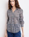 Hartford, Coraz Woven Shirt-Navy & White