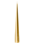 Ester & Erik, 37cm Cone Candle- Gold Metallic