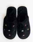 Lyla & Luxe, Printed Sherpa Slides - Flower