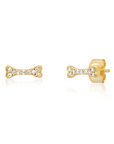 TAI, Dog Bone Stud Earrings