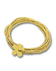 The Makery, Long Gold Heartstring Necklace with Daisy Charm
