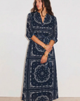 Stella Forest Long Navy Bandana Dress