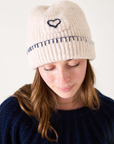 MERSEA, Sailor Love Whipstich Beanie -Cream/Navy