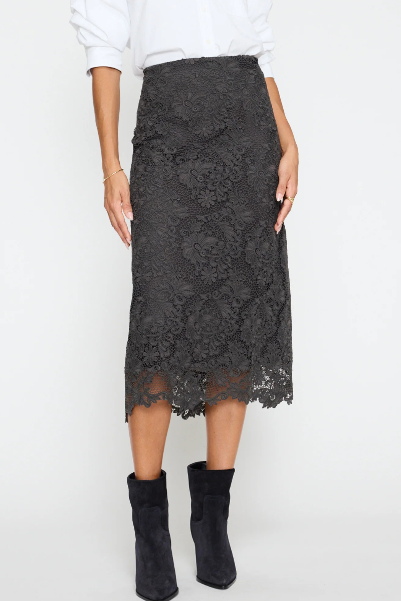 MURRAL Morpho embroidery skirt (Black) 【公式通販】