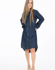Kerri Rosenthal, Mia Shirtdress- True Denim