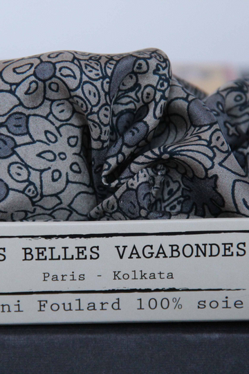 Les Belles Vagabondes, Mini Summer Scarf- Grey