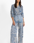 Johnny Was, Lauchlen Pant-Denim Embroidered Print