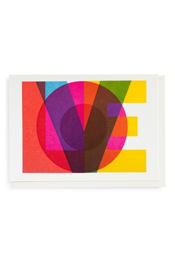 Archivist Gallery, Printed Cards- Block Love by Pressink