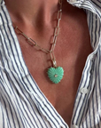 Thatch, Malene Chrysoprase Clip Necklace