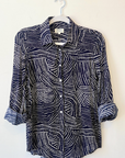 Hartford, Coraz Woven Shirt-Navy & White