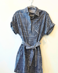 Finley, Reese Dress-Navy Block Stripe