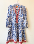 La Plage, Alison LS Dress-Floral Vine Block
