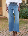 Frank & Eileen, Galway Gaucho Jean-1972 Light Wash Indigo