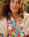 Frank & Eileen, Eileen Button-Up Shirt - Black Multicolour Floral