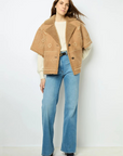 Gerard Darel, Lysianna Embroidered Shearling Short Jacket