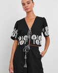 Rails, Pari Top-Black Ivory Palm Trees