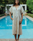 Rose and Rose, Uxbridge Dress - Gold Lurex