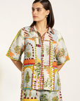 Ranna Gill, Sable Buttondown Shirt-Multicolour