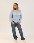 Lyla + Luxe, Lorelai Apre Sweater- Blue