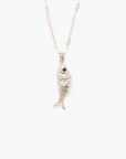 Chan Luu, Koi Pendant Necklace-Blue Topaz