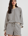 Rails, Theron Sweatshirt-Sailor Stripe Terry Towel