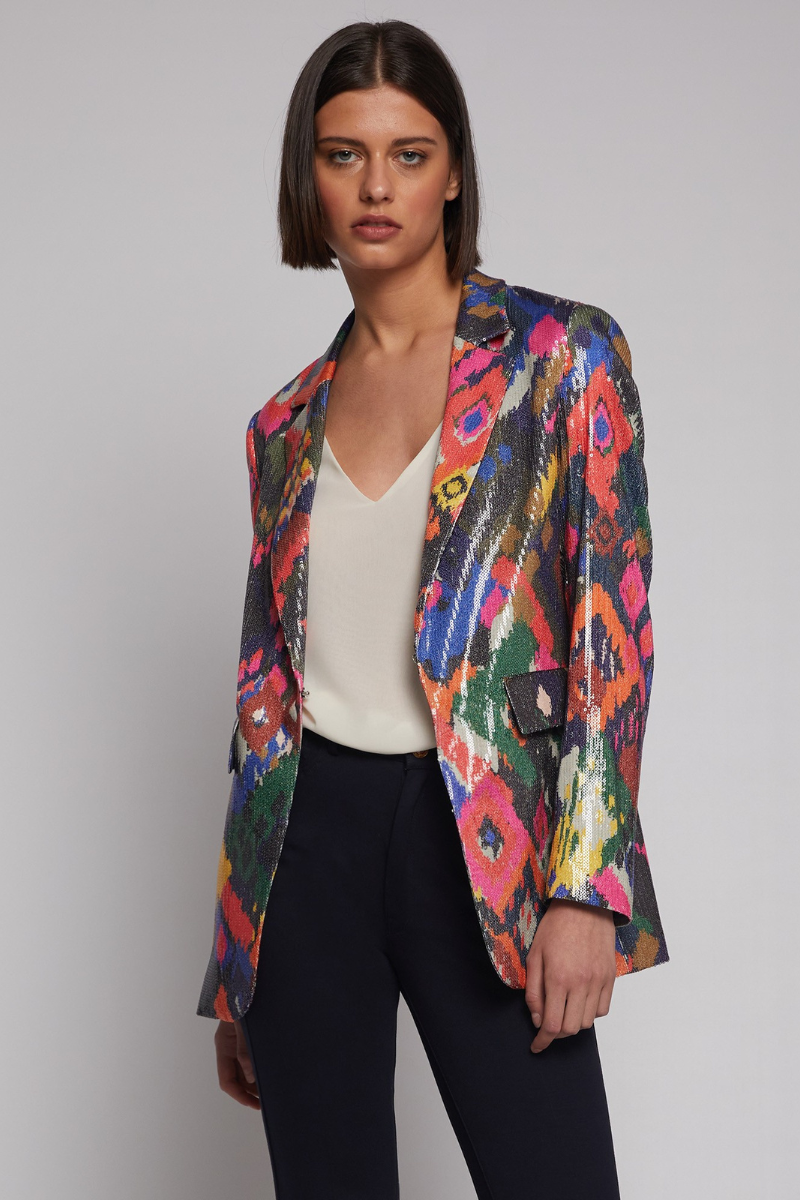 Vilagallo, Andrea Jacket- Ikat Sequins