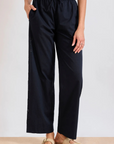 Hartford, Palma Woven Pant- Black