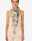 Inoui Editions, Atlas Square 130 Scarf- White