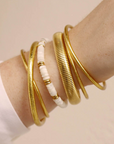 LC, Ashe Steel Bracelet - White