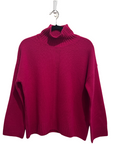 Cashmere T-Neck Sweater- Boysenberry