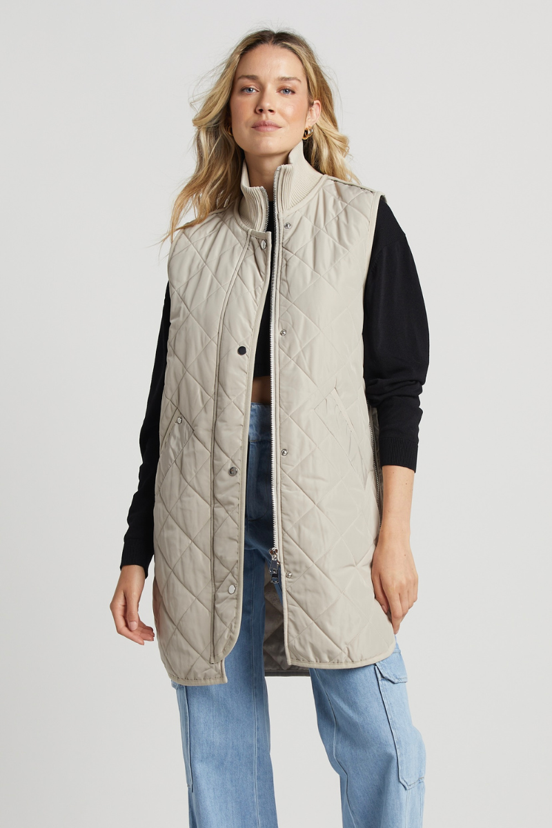 Adroit, Destiny Quilted Long Vest – Snapdragon Designs