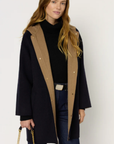 Gerard Darel, Monica Hooded Fine Wool Coat - Marine