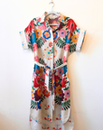 Zenara, Freya Printed Cotton Shirt Dress