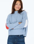 Kerri Rosenthal, Marlow Imperfect Heart Sweater- Steel blue