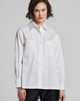 Adroit, Nubia Button Down Shirt- White