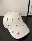 Crab Flip Flops Beach Style Embroidered Baseball Cap