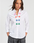 Vilagallo, Mafalda Emboridered Blouse