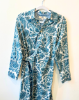 NIBI MTK, Manna Wrap Dress - Teal Bird