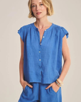 Velvet, Janey Woven Linen Top