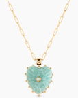 Thatch, Malene Amazonite Paperclip Necklace